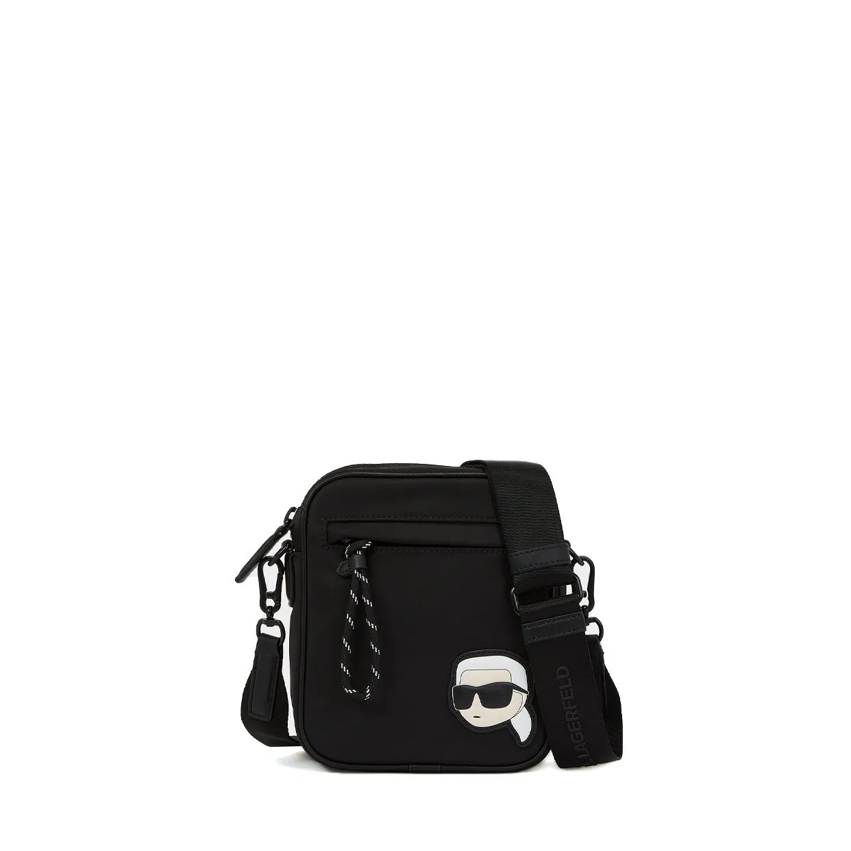 K/Ikonik Nylon Crossbody Bag -Black