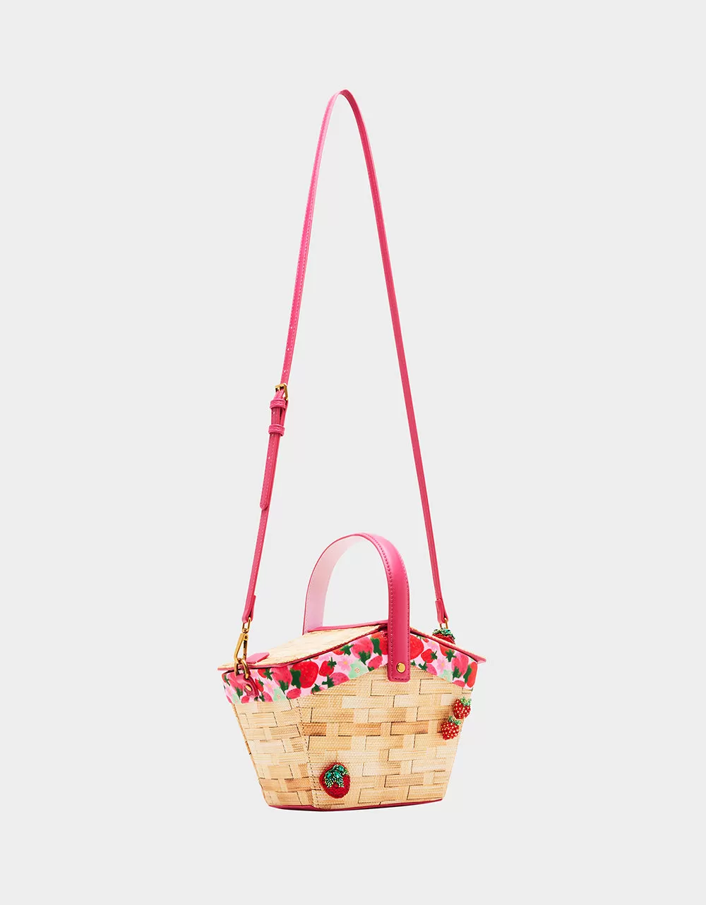 KITSCH FRESH N FRUITY PICNIC BASKET NATURAL