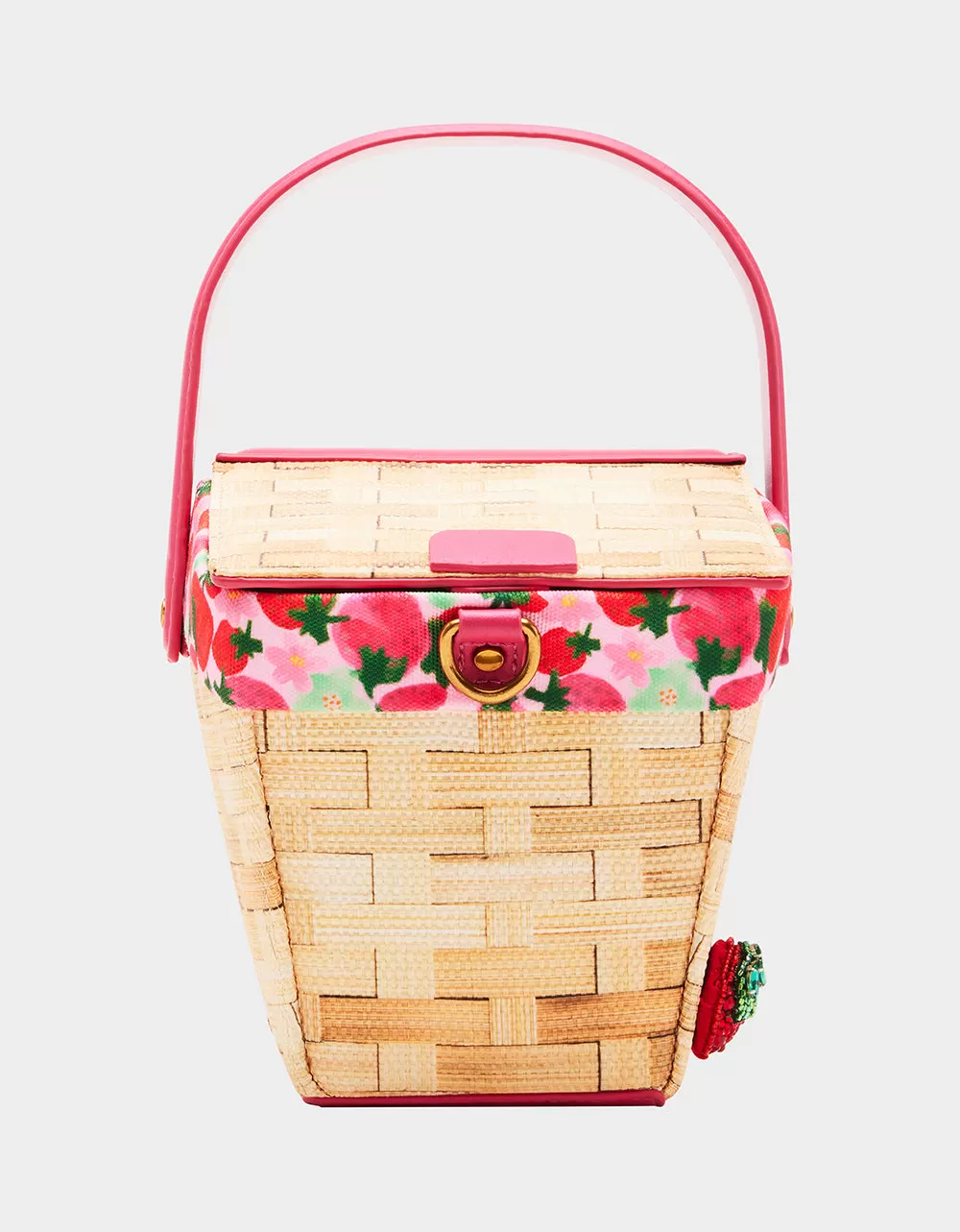 KITSCH FRESH N FRUITY PICNIC BASKET NATURAL