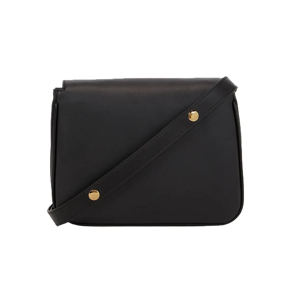 K/Letters Flap Crossbody Bag -Black