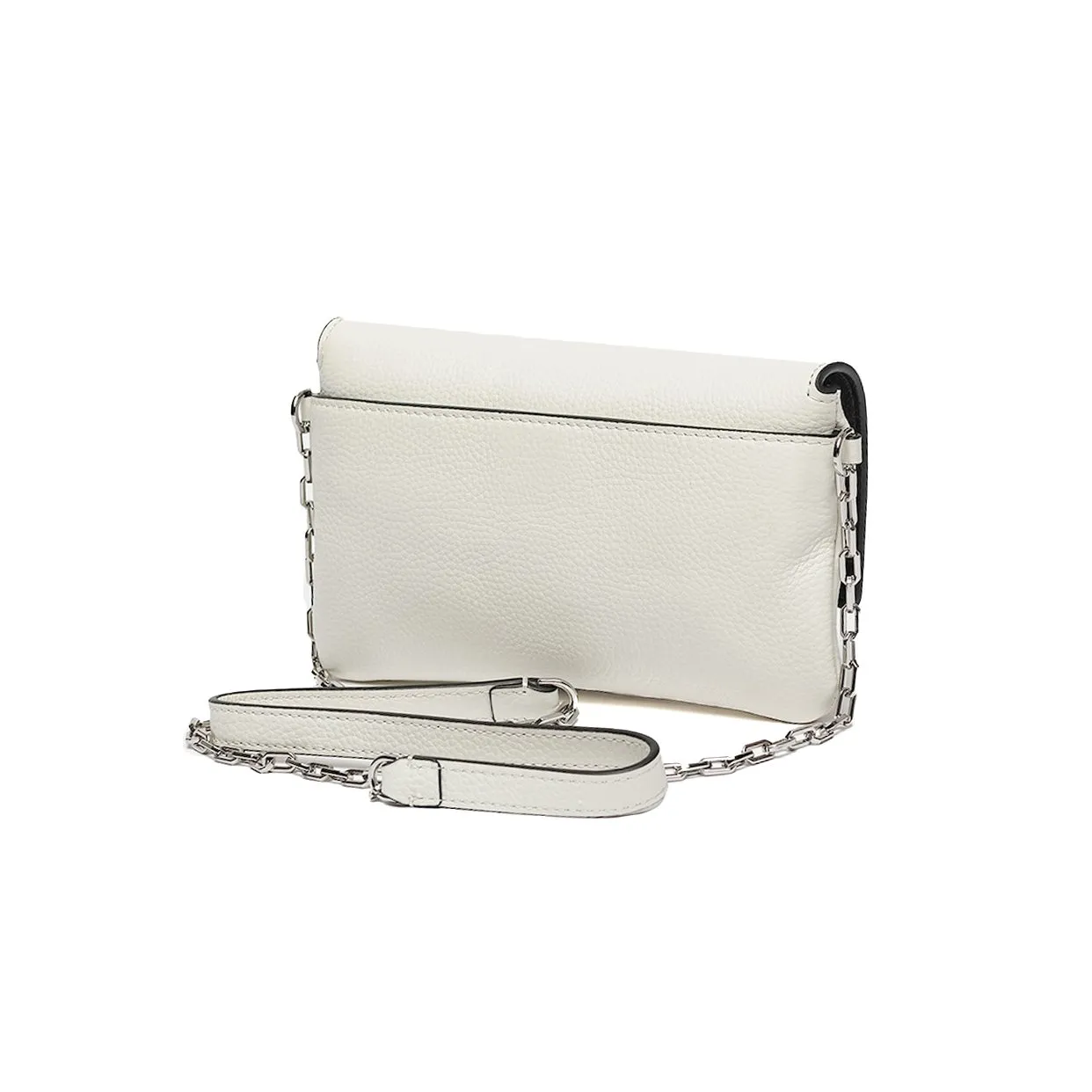 K/Seven Mini Grainy-Leather Crossbody Bag -White