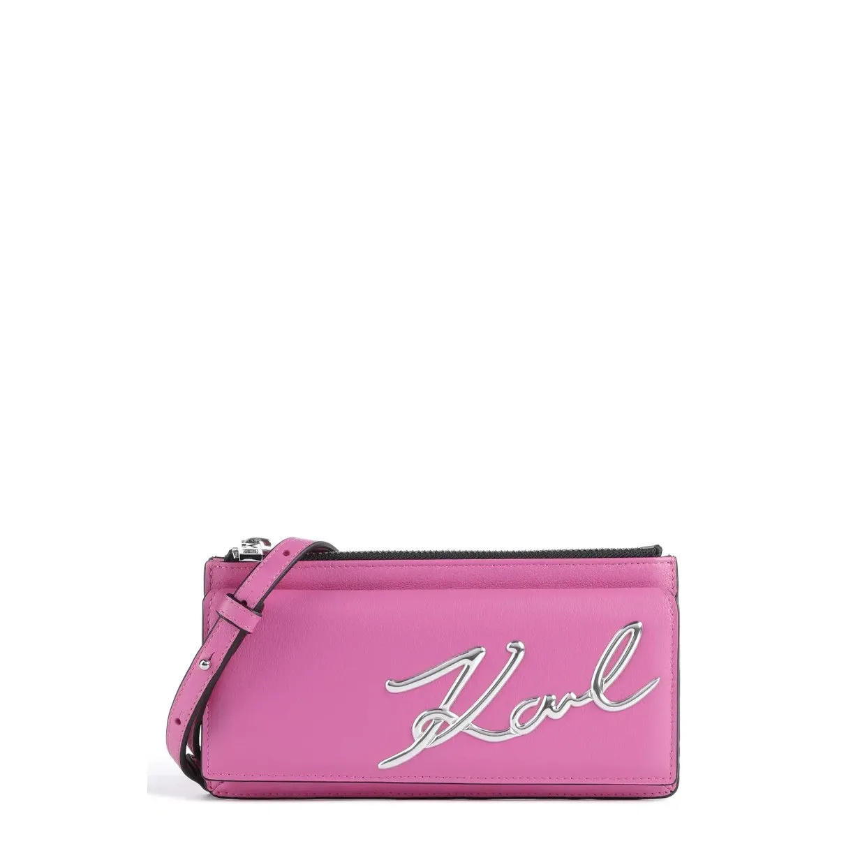 K/Signature Crossbody Bag -Pink