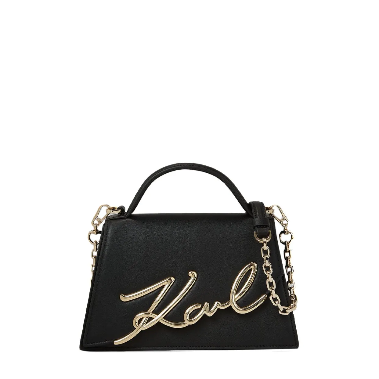 K/Signature Medium Crossbody Bag -Black/Gold