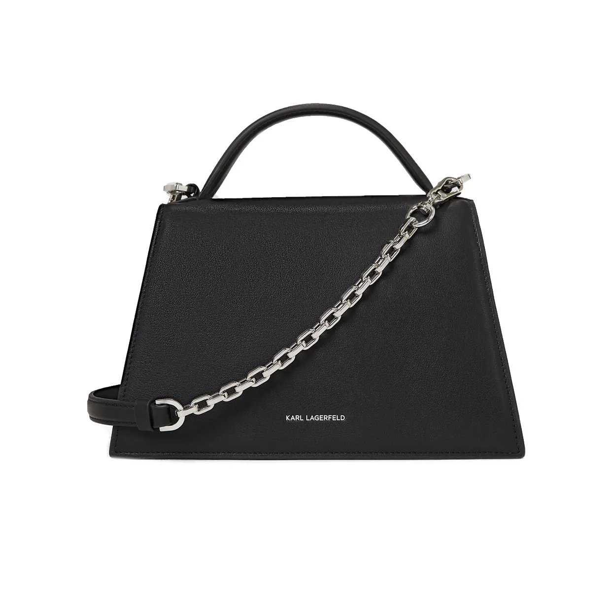 K/Signature Medium Crossbody Bag -Black/Nickle