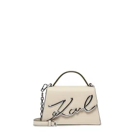 K/Signature Small Crossbody Bag -Cream