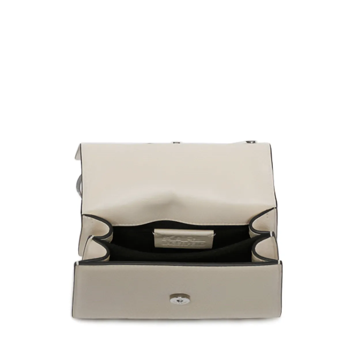 K/Signature Small Crossbody Bag -Cream