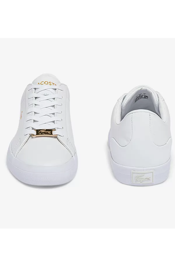 Lacoste Women Gold Logo Low Sneakers Black