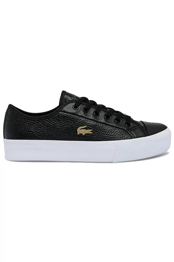 Lacoste Women Gold Logo Sneakers Black