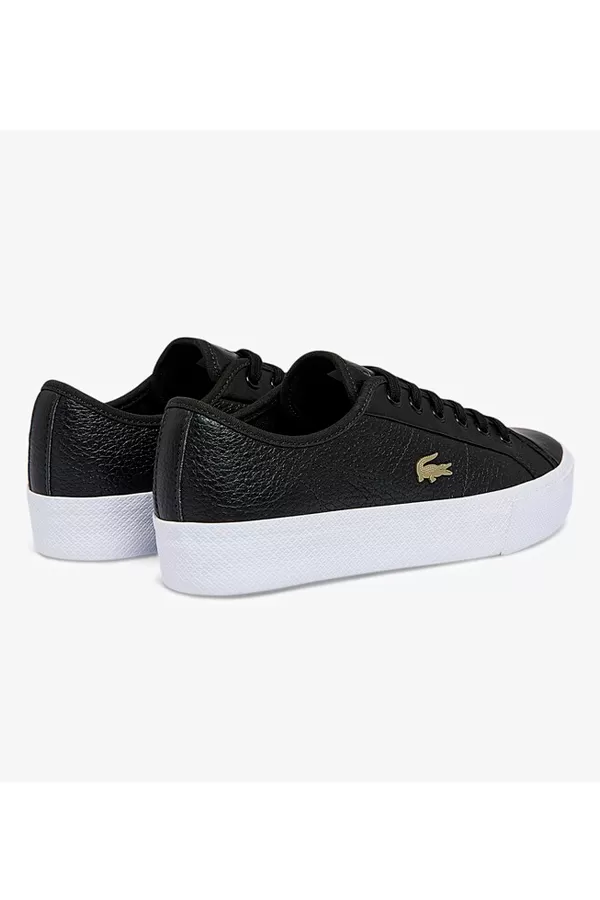 Lacoste Women Gold Logo Sneakers Black