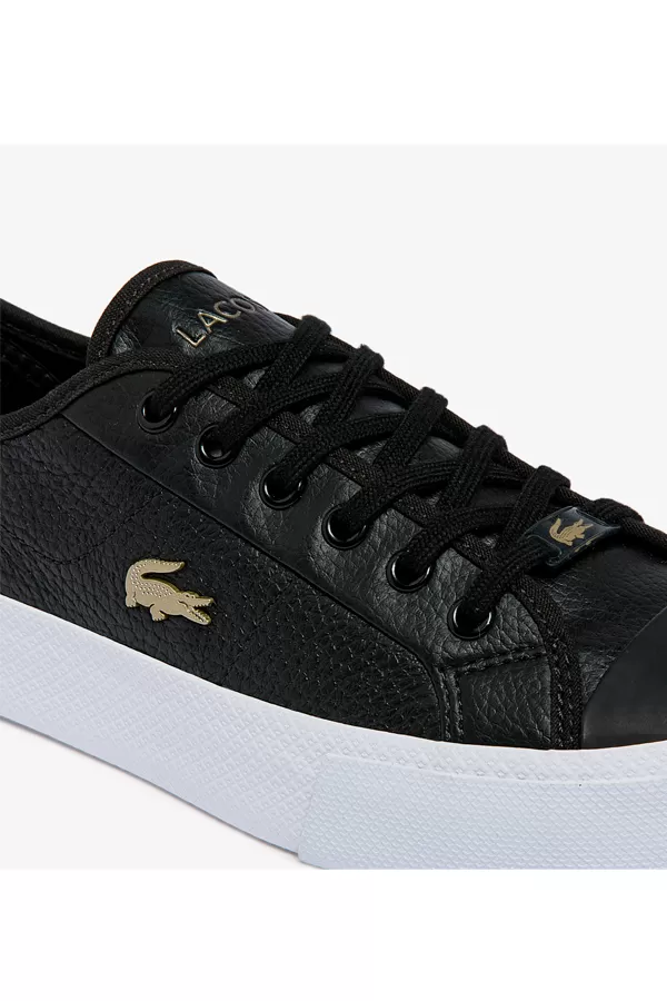 Lacoste Women Gold Logo Sneakers Black