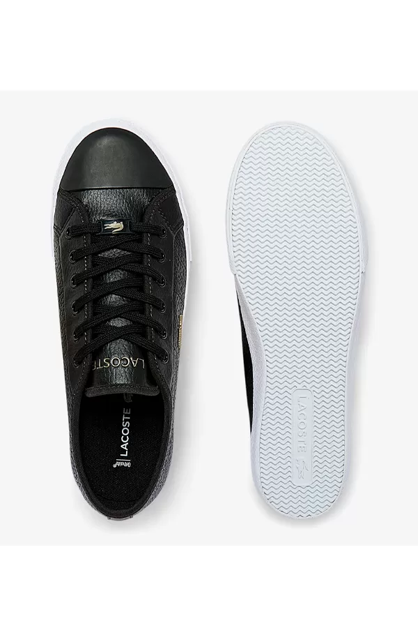 Lacoste Women Gold Logo Sneakers Black