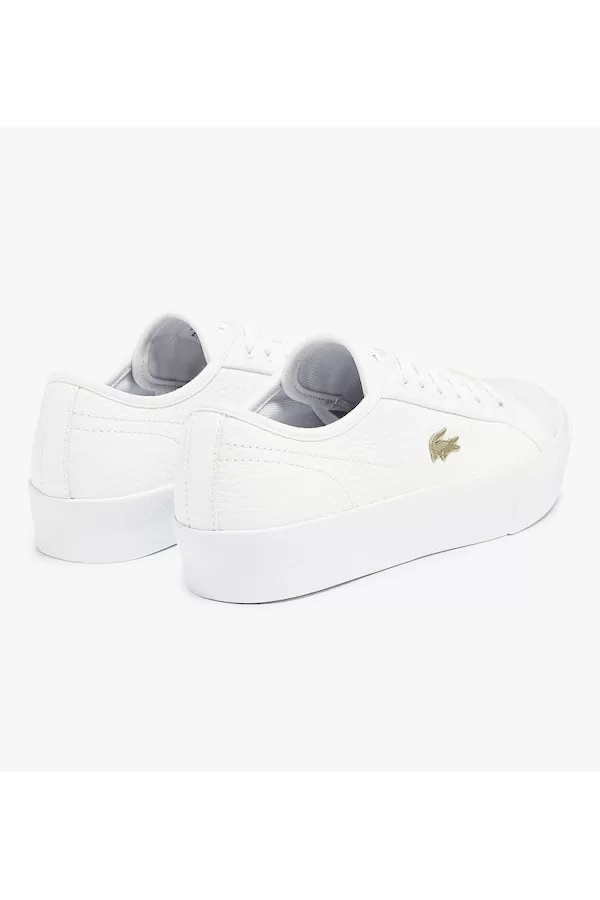 Lacoste Women Gold Logo Sneakers White