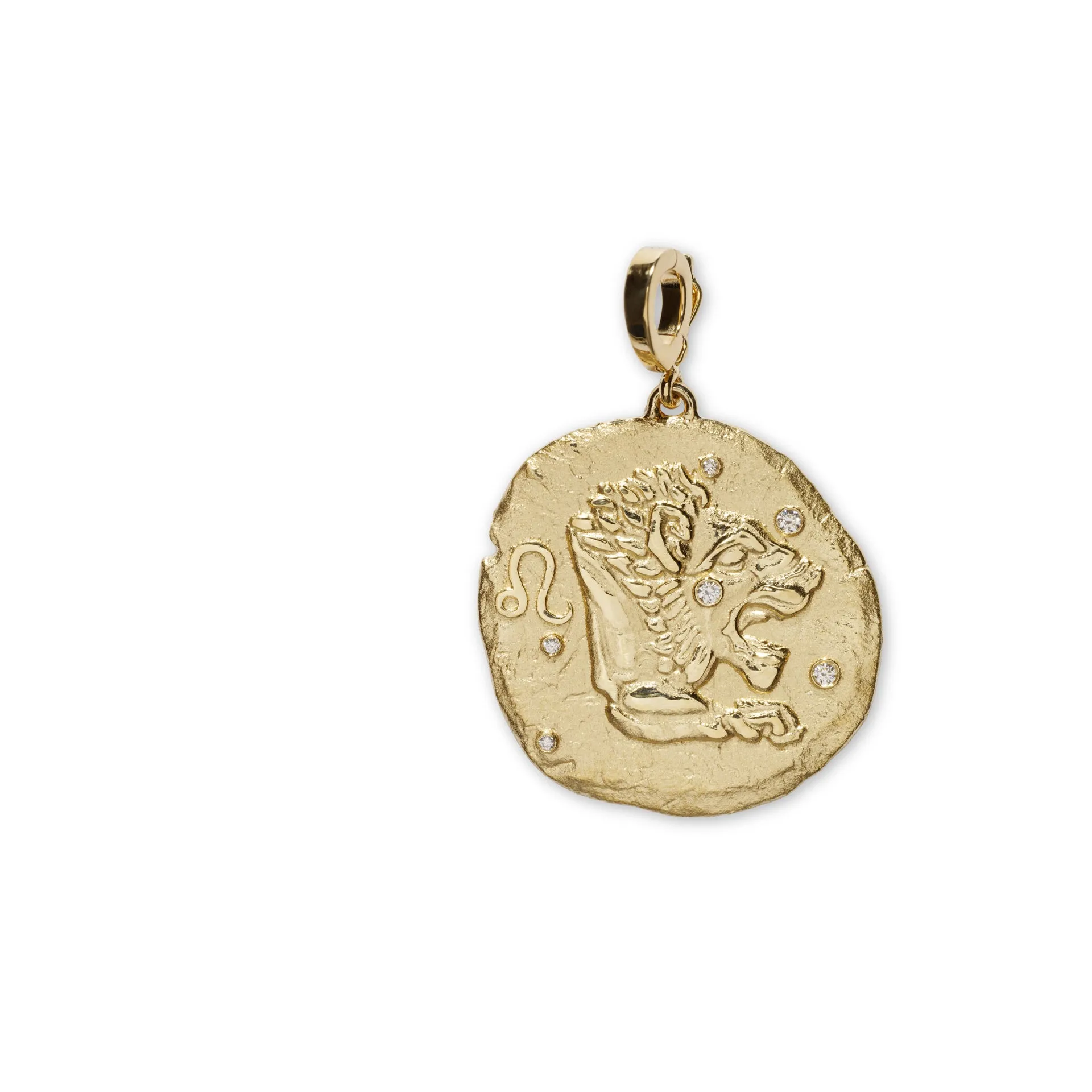 LEO LARGE COIN CHARM