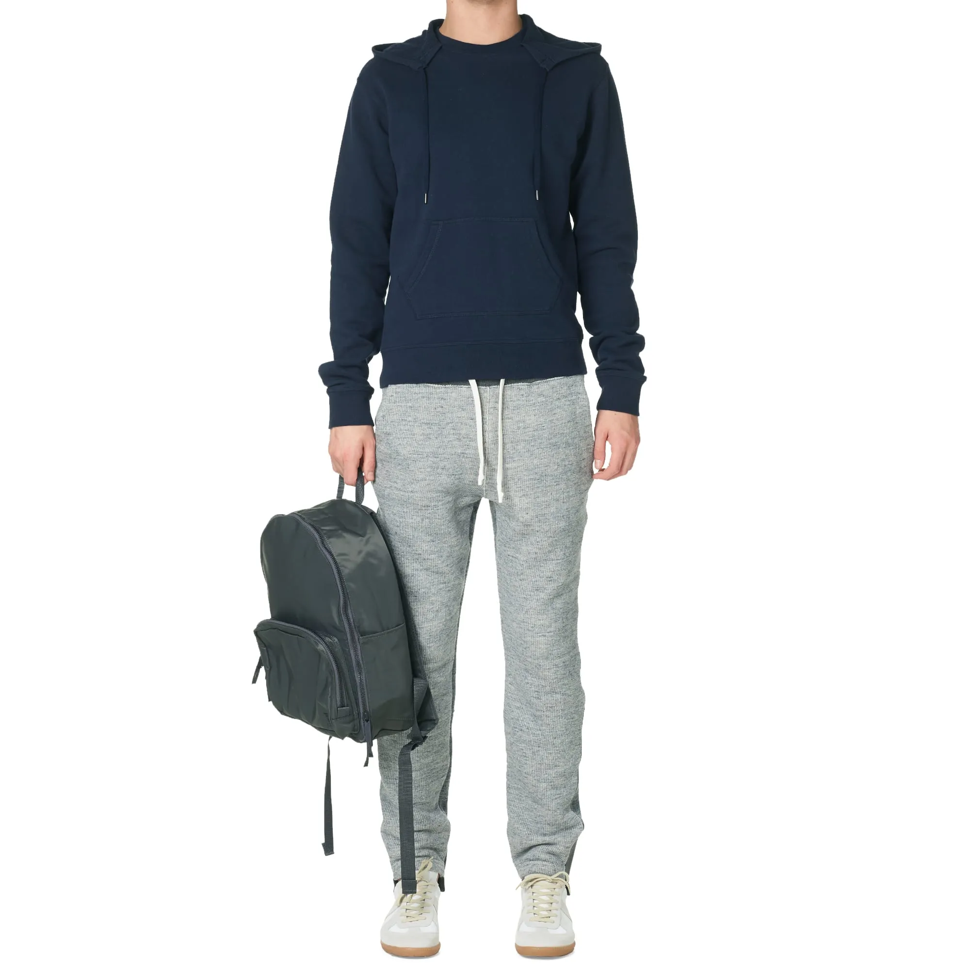 Maison Margiela 10 Compass Elbow Patch HoodyDark Blue