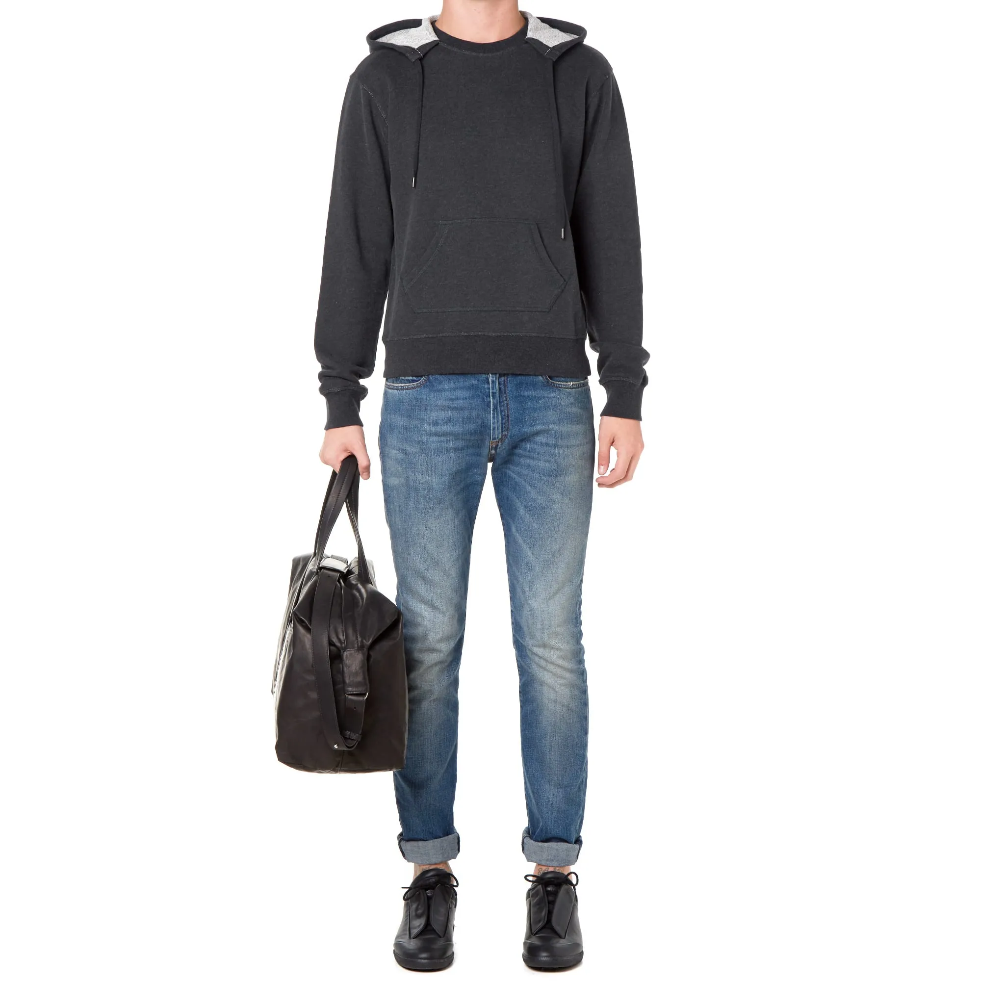 Maison Margiela 10 Compass Elbow Patch HoodyDark Grey