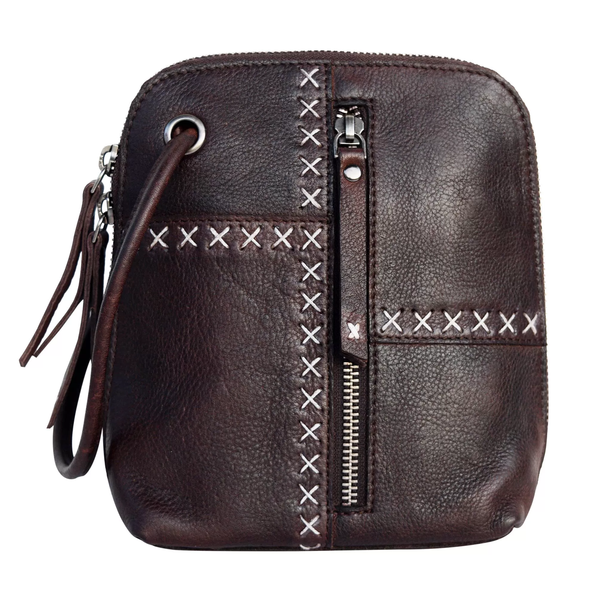 Marge Handcrafted Leather Crossbody Bags: Black