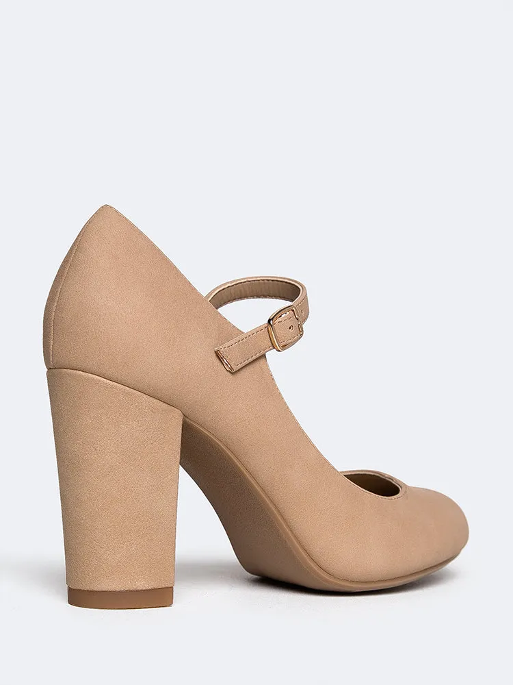 Mary Jane Round Toe Heel