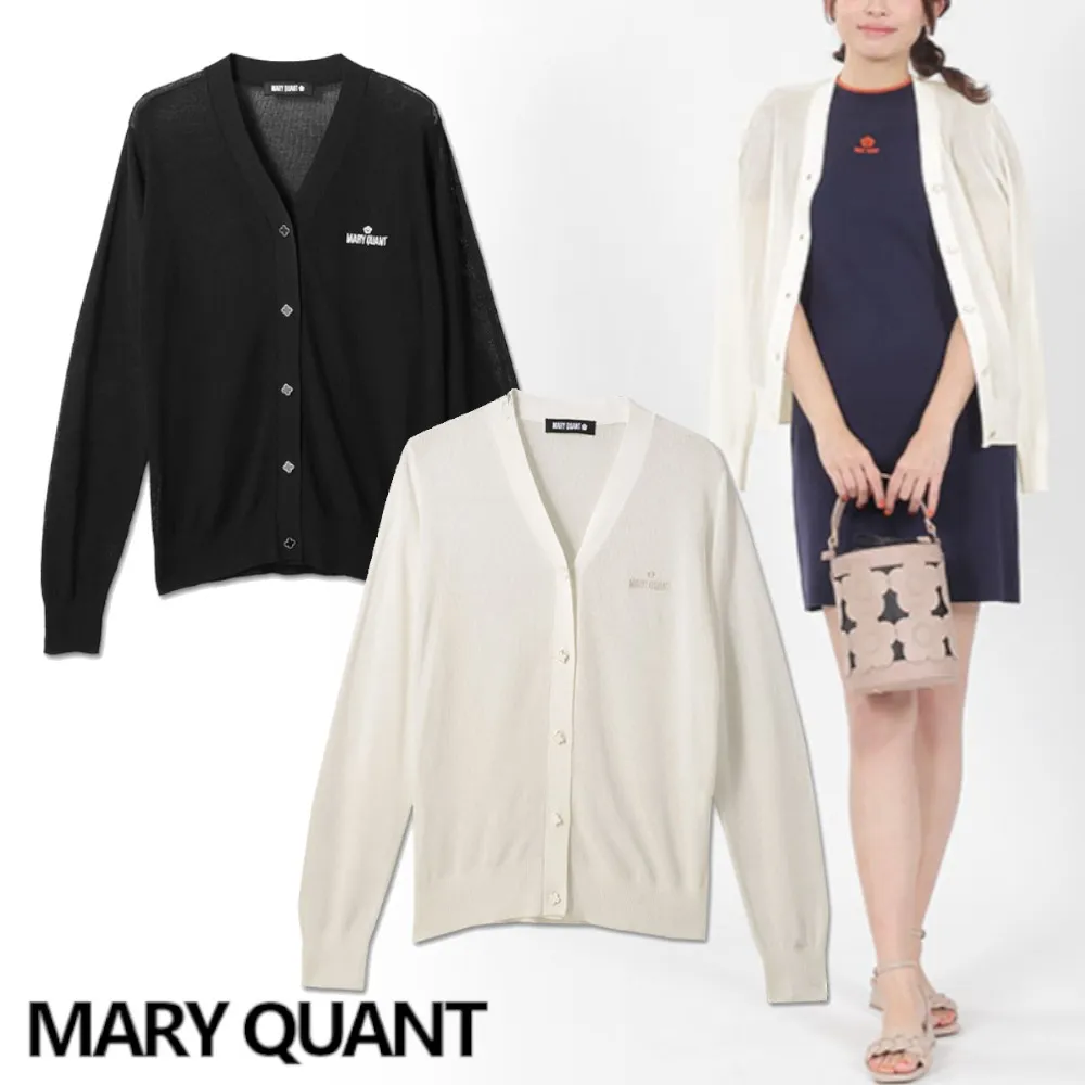 MARY QUANT  |Flower Patterns Casual Style Long Sleeves Plain Party Style