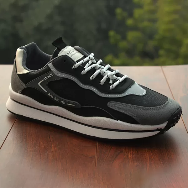 Men Premium Black Sports Shoes