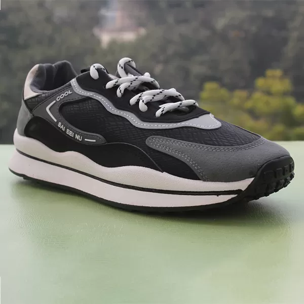 Men Premium Black Sports Shoes