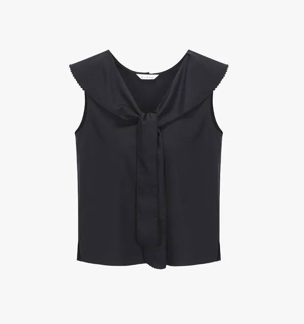 MICHAA  |Casual Style Sleeveless Street Style V-Neck Plain