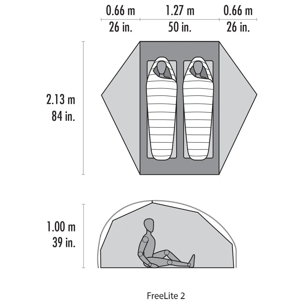 MSR - Freelite 2 Tent sahara