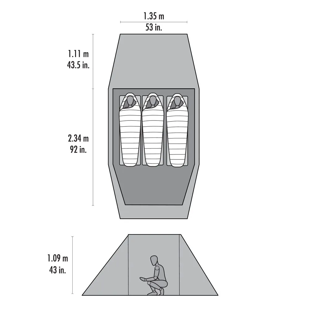 MSR - Tindheim 3 Tent green