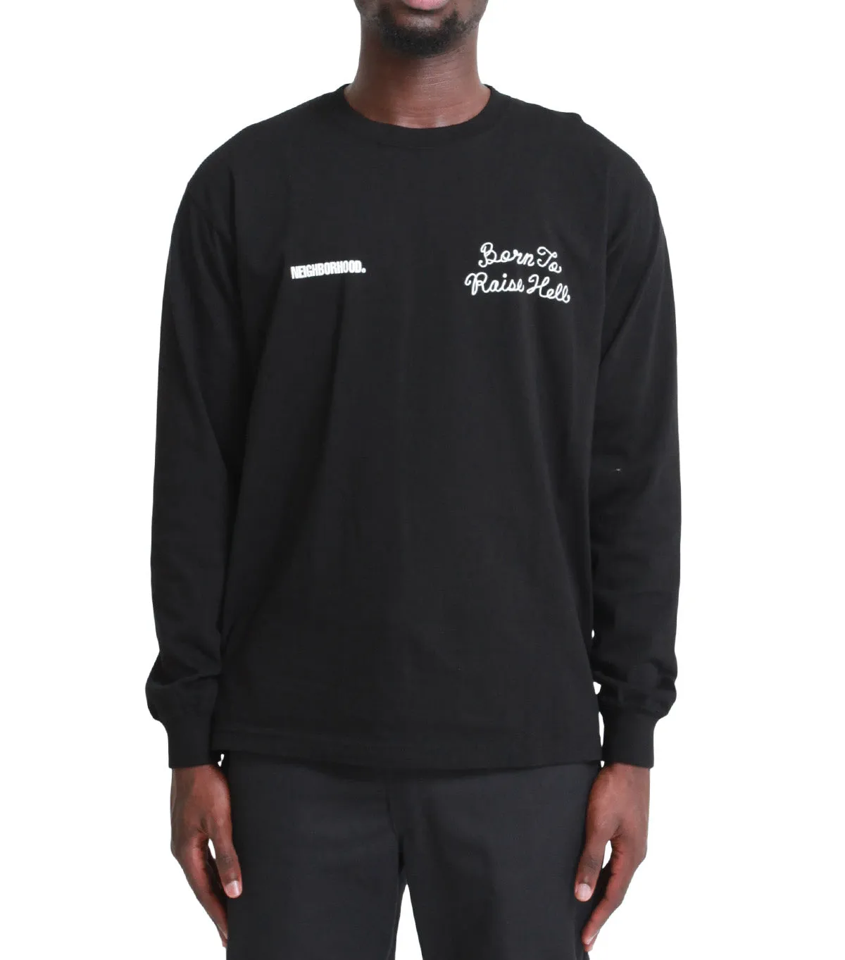 Neighborhood 9 Long Sleeve T-Shirt Black