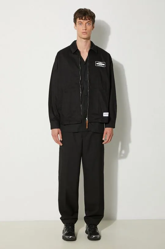 NEIGHBORHOOD cotton jacket Zip Work Jacket black color 241TSNH.JKM02