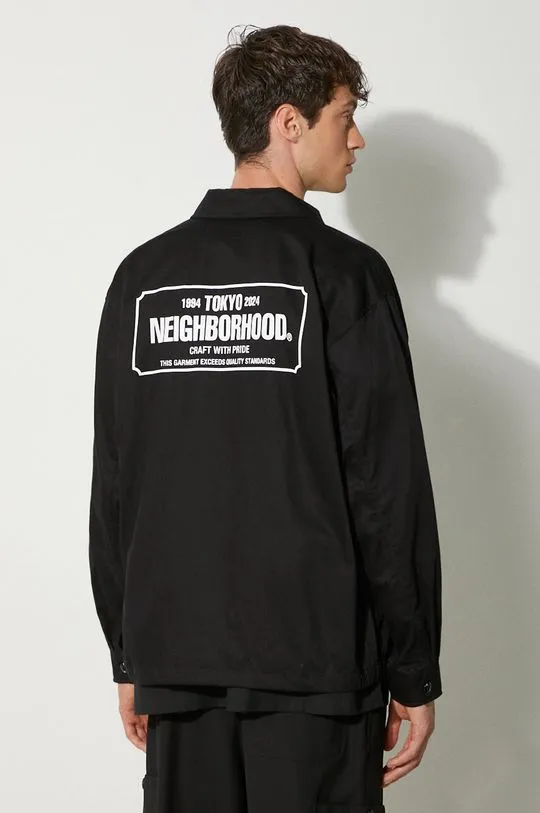 NEIGHBORHOOD cotton jacket Zip Work Jacket black color 241TSNH.JKM02