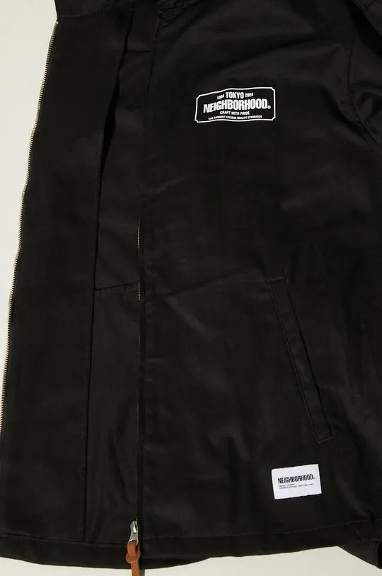 NEIGHBORHOOD cotton jacket Zip Work Jacket black color 241TSNH.JKM02