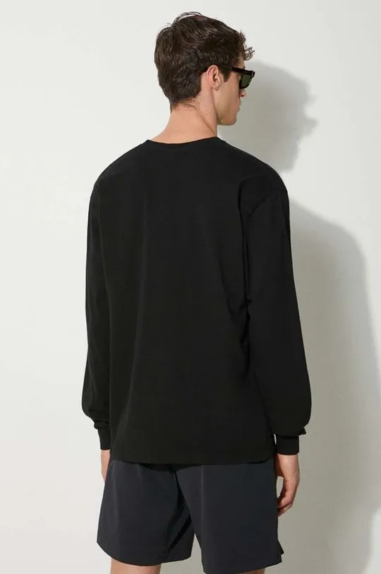 NEIGHBORHOOD cotton longsleeve top NH . Tee Longsleeve-2 black color with a print 241PCNH.LT02