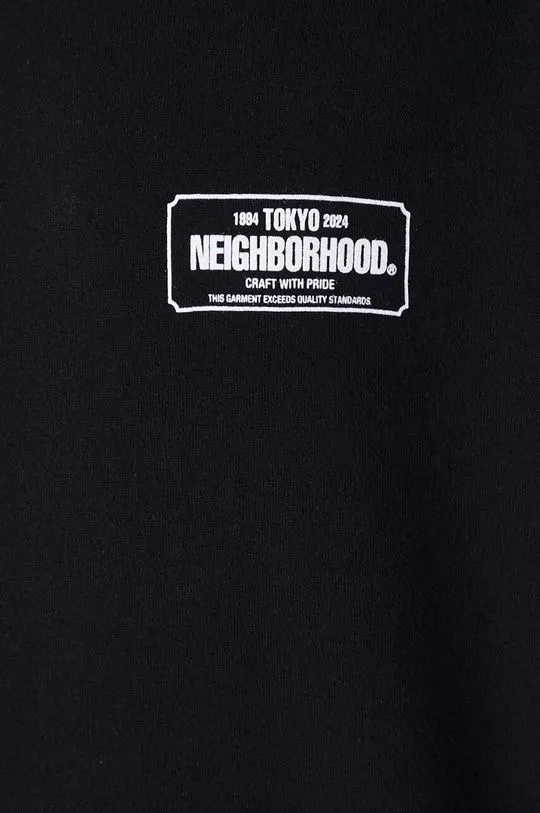 NEIGHBORHOOD cotton sweatshirt Classic men's black color with a print 241FPNH.CSM03