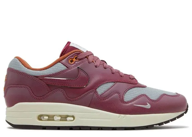 Nike Air Max 1 Patta Waves Rush Maroon (with Bracelet)