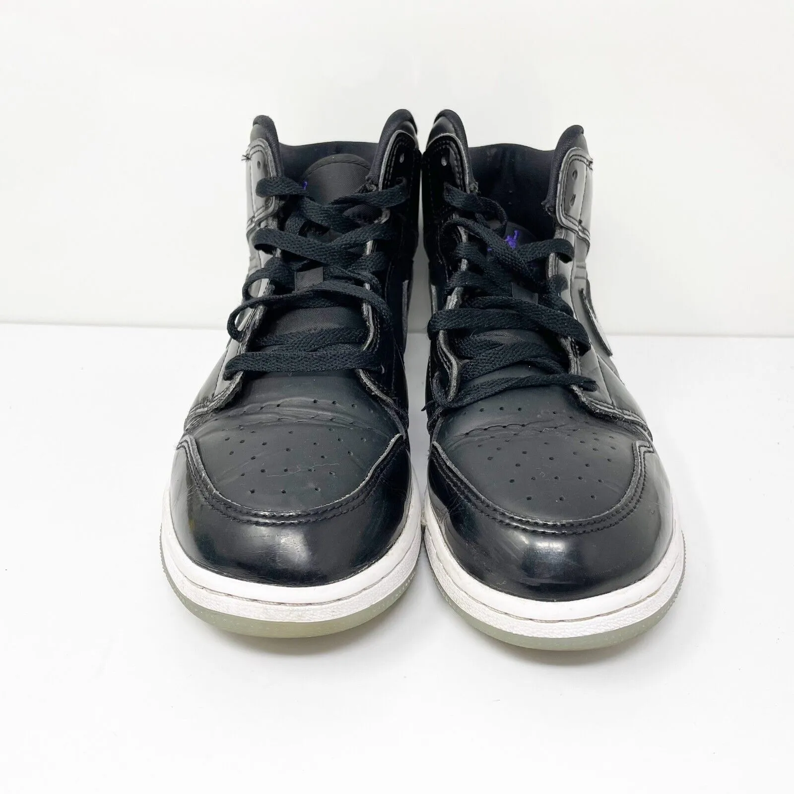 Nike Boys Air Jordan 1 Mid SE DV1337-004 Black Basketball Shoes Sneakers Sz 7Y