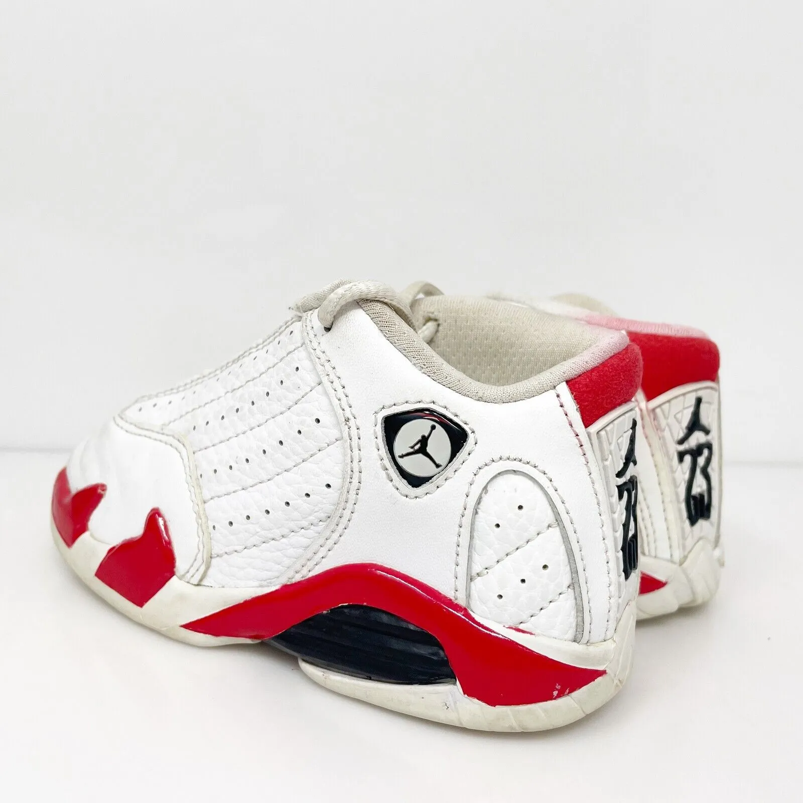 Nike Boys Air Jordan 14 312093-100 White Basketball Shoes Sneakers Size 8C