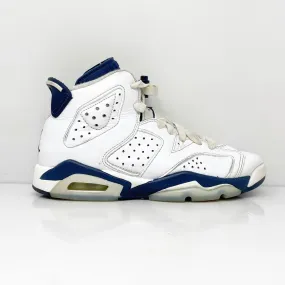 Nike Boys Air Jordan 6 384665-141 White Basketball Shoes Sneakers Size 3.5Y