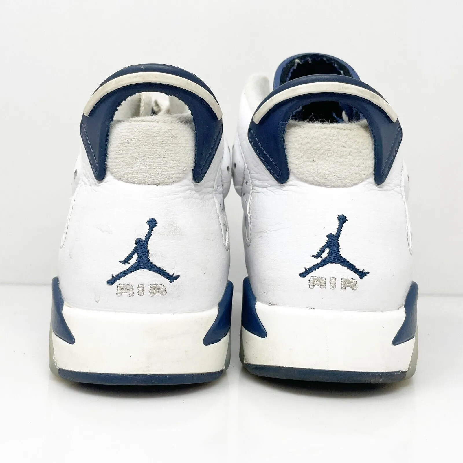 Nike Boys Air Jordan 6 384665-141 White Basketball Shoes Sneakers Size 3.5Y