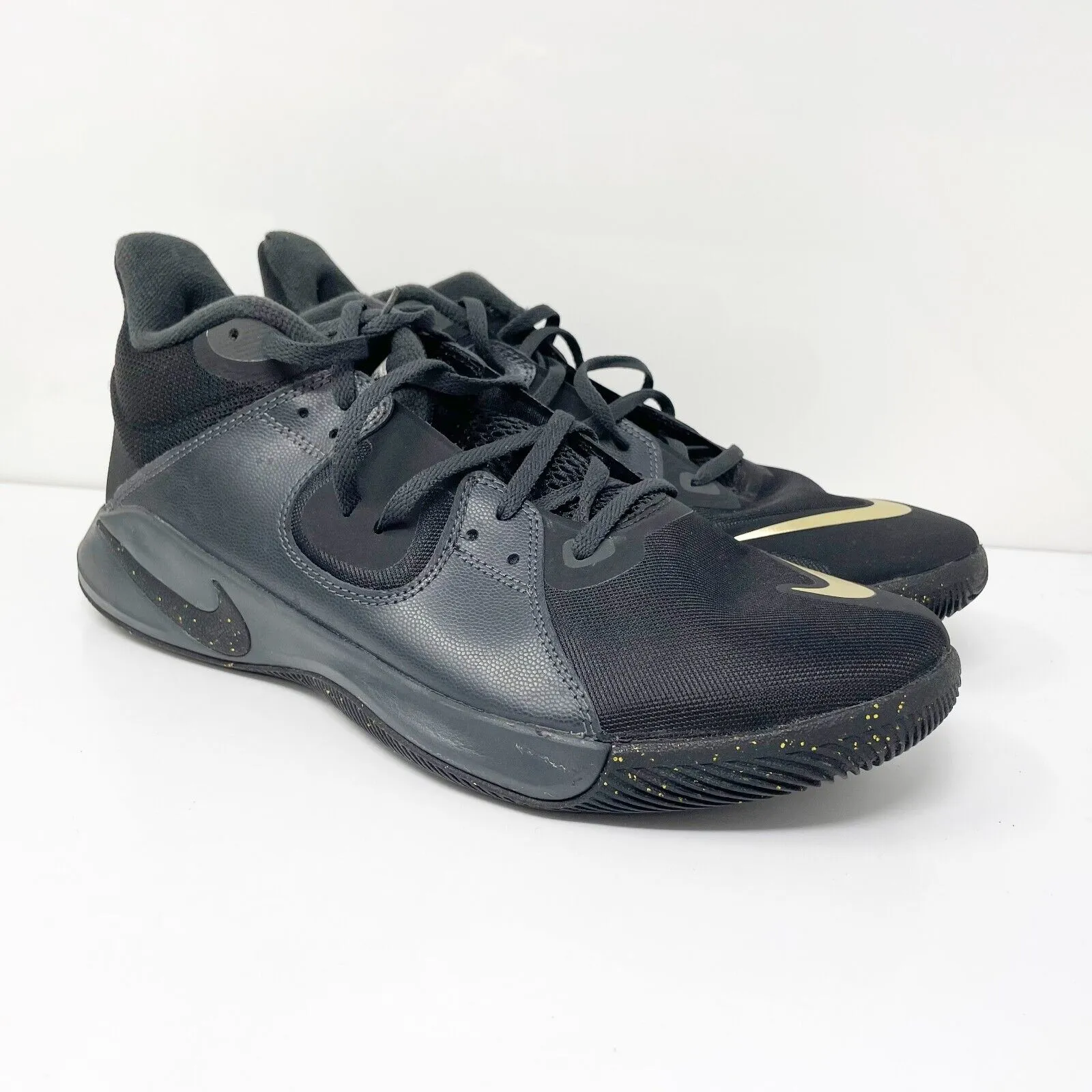 Nike Mens Fly By Mid CD0189-004 Black Basketball Shoes Sneakers Size 11