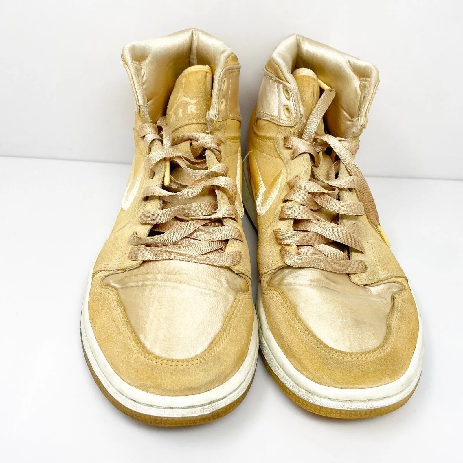 Nike Womens Air Jordan 1 AO1847-845 Beige Basketball Shoes Sneakers Size 9