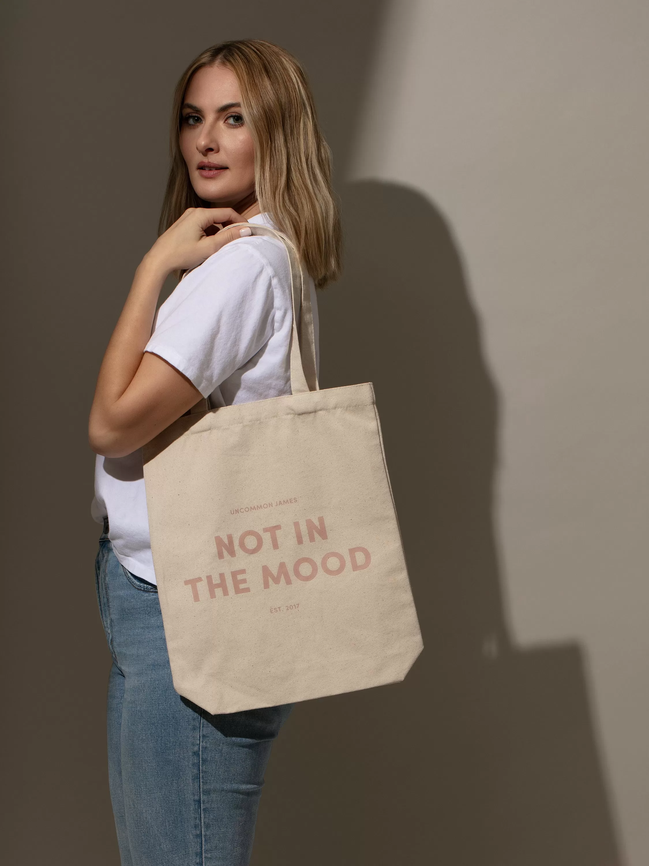 Not In The Mood Canvas Tote Bag