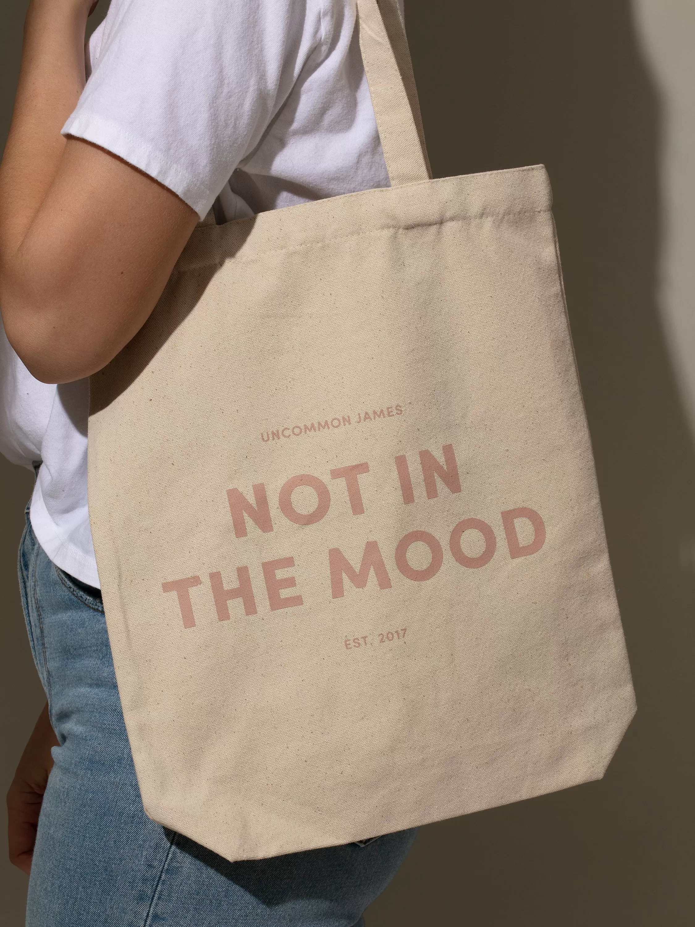 Not In The Mood Canvas Tote Bag