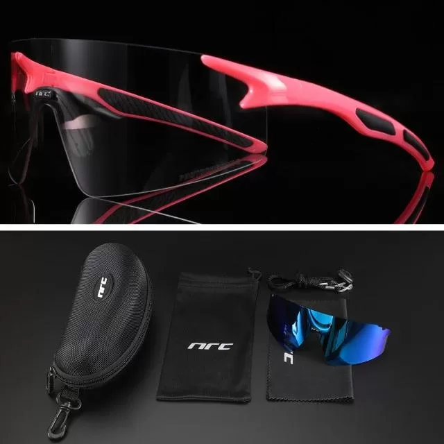 NRC 3 Lens UV400 Cycling Sunglasses TR90 Sports Bicycle Glasses