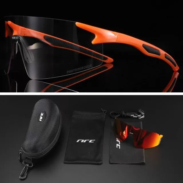 NRC 3 Lens UV400 Cycling Sunglasses TR90 Sports Bicycle Glasses