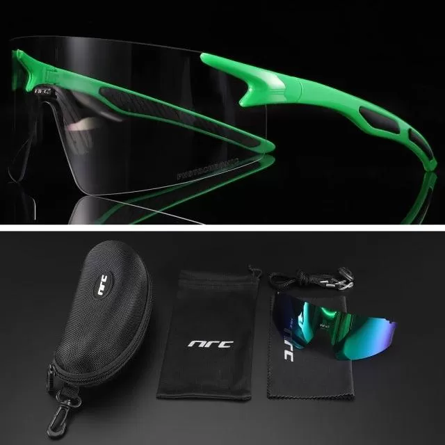 NRC 3 Lens UV400 Cycling Sunglasses TR90 Sports Bicycle Glasses