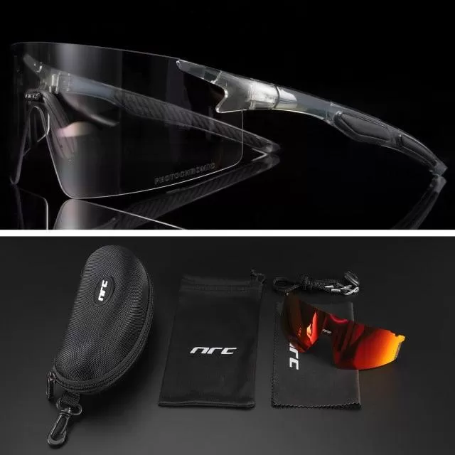 NRC 3 Lens UV400 Cycling Sunglasses TR90 Sports Bicycle Glasses