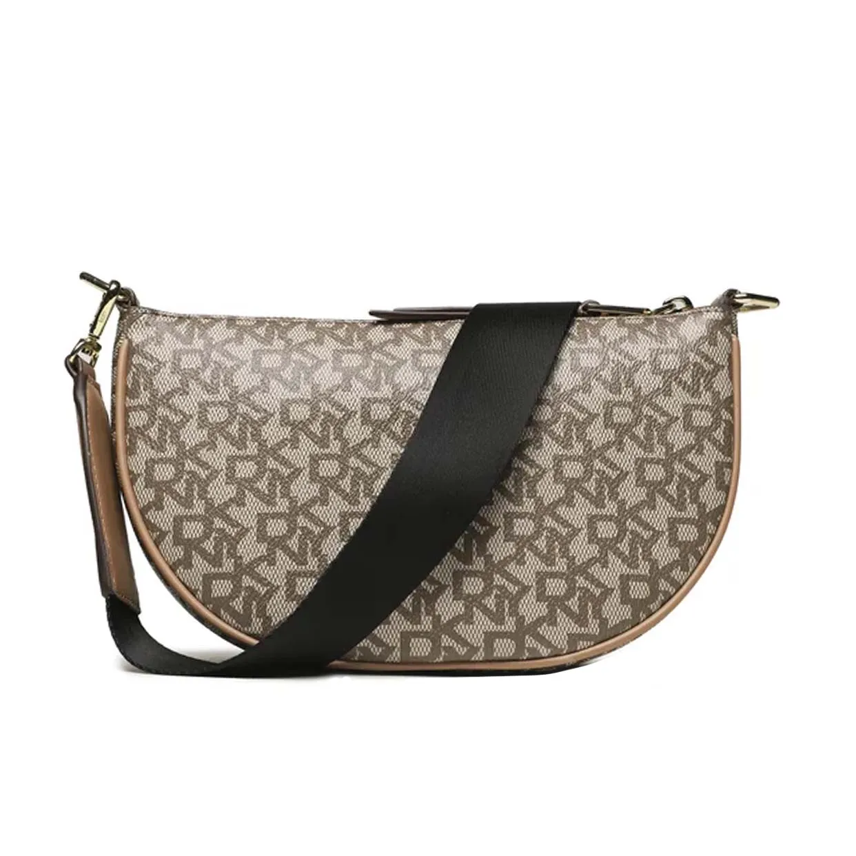 Orion Monogram Pattern Crossbody Bag -Chino/Cashew