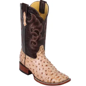 Ostrich Print Cowboy Boots