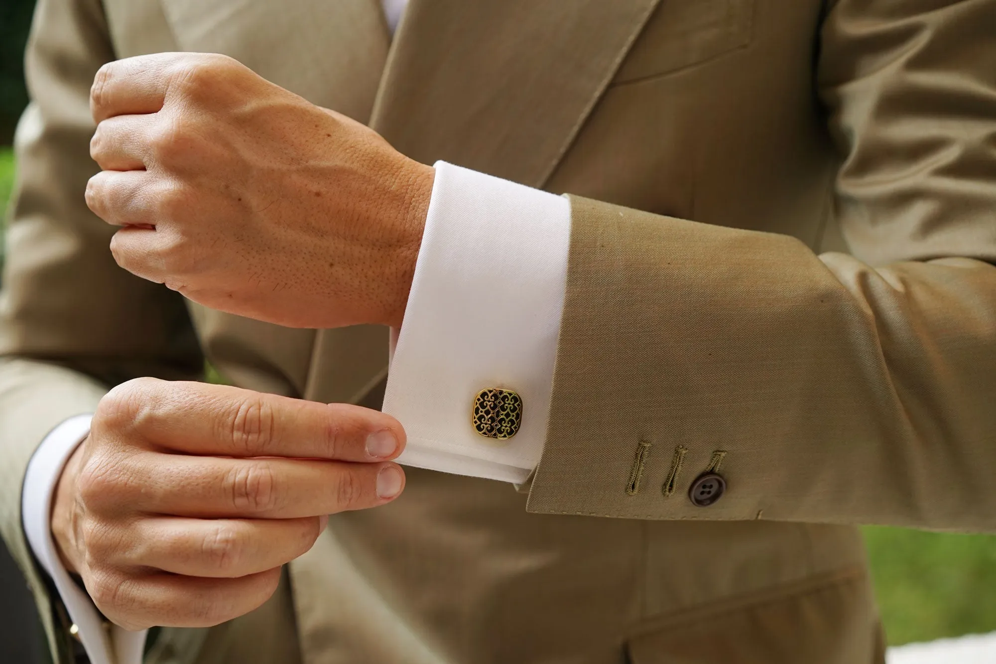 Pacino Gold Cufflinks