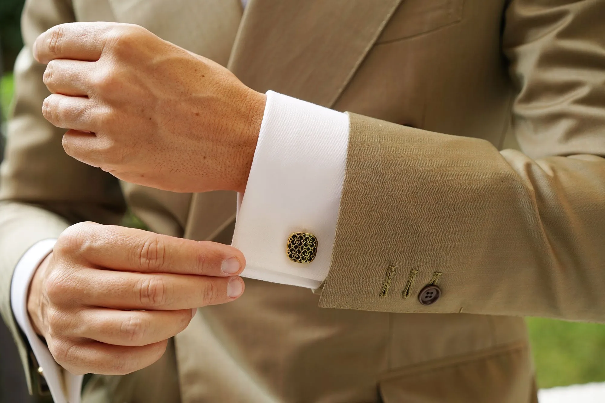 Pacino Gold Cufflinks